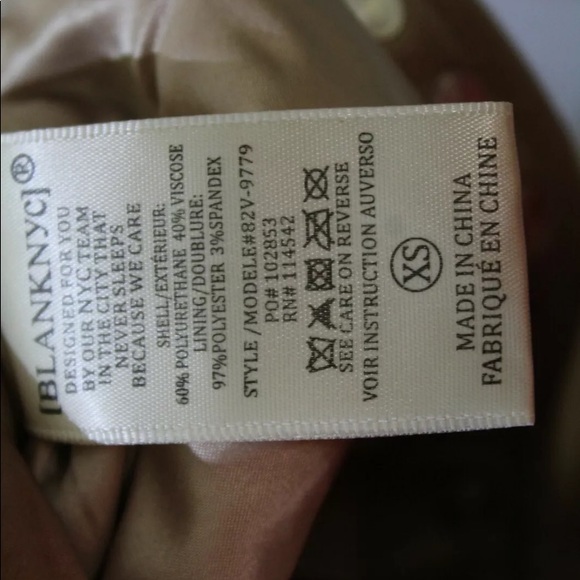 Blank NYC Floral Embroidered Studded Moto Jacket - Women's Size XS - Picture 6 of 6